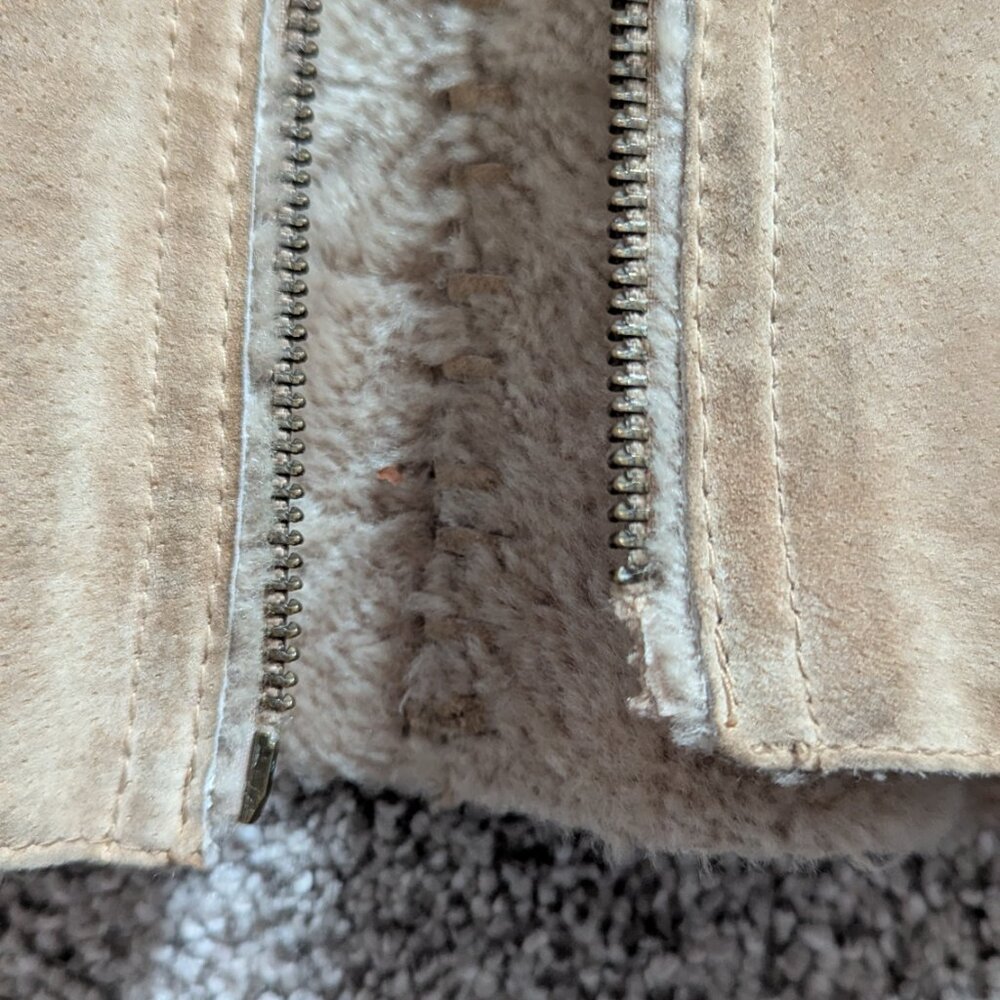 Suede Leather Guess Coat - Picture 4 of 9